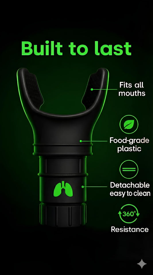 Lung Face Respirator - Breathing Exercise Device for Stronger Respiratory Muscles, Easy to Clean!